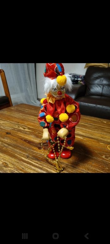 superbe CLOWN  automate/ musical à remonter