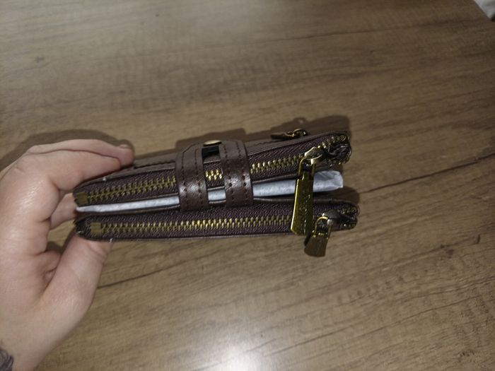 Portefeuille marron foncé avec chaine - photo numéro 5