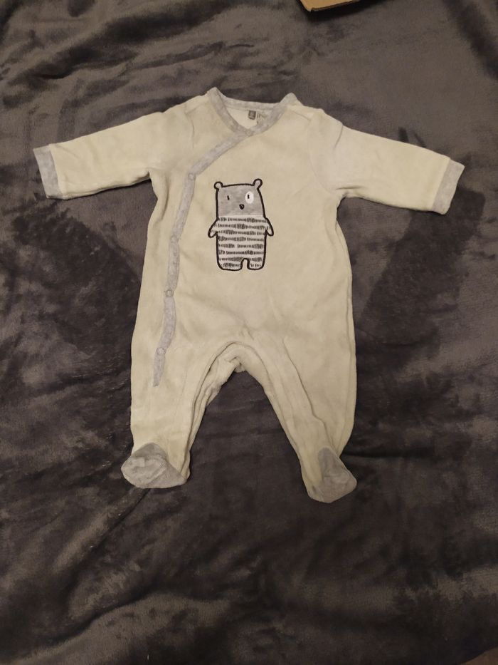 Pyjama velours bébé garçon