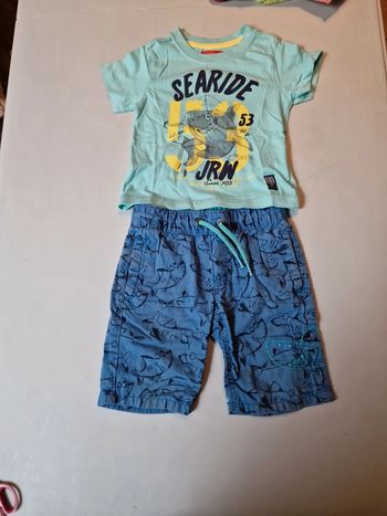 Ensemble short + tee-shirt garçon
