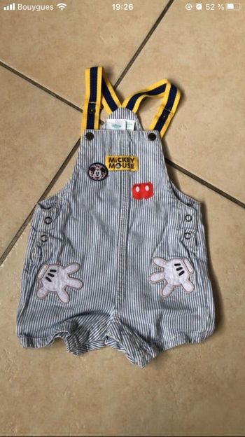 Salopette été mickey