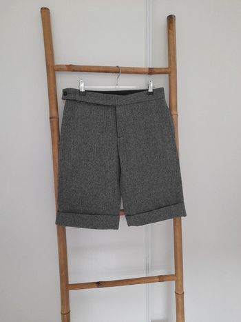 Short long / bermuda 100 % Laine gris chiné A.P.C. taille 38