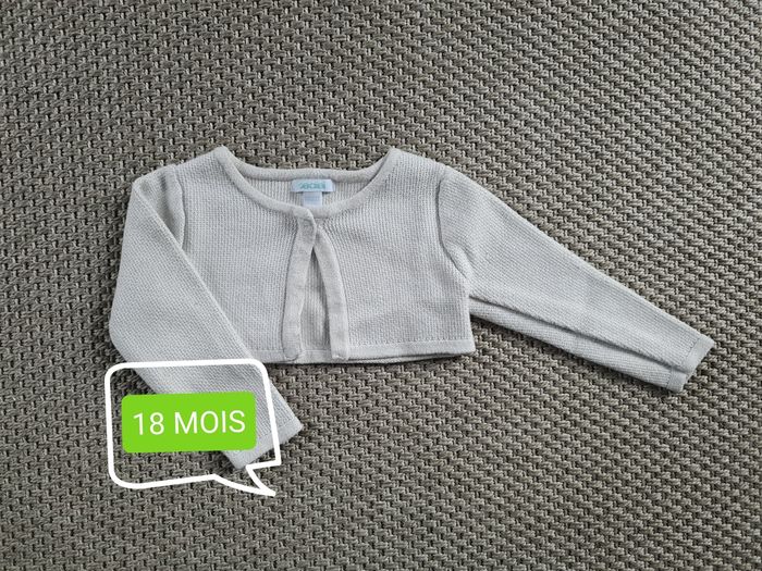 Boléro court blanc fille - 18 mois
