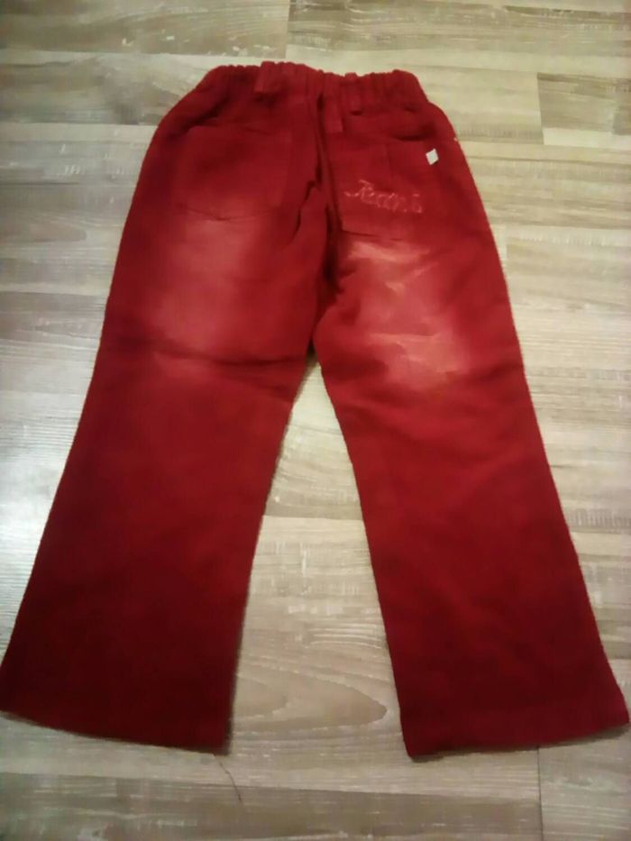 Pantalon confort velours rouge "5"(Pant3) - photo numéro 5