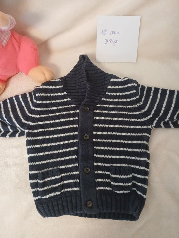 Gilet bébé garçon 18 mois tres bon état - photo numéro 5