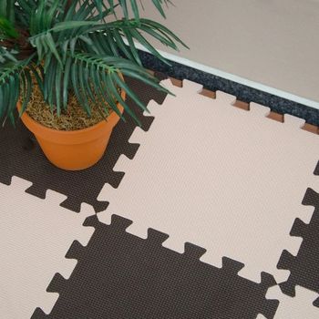 Tapis puzzle en mousse | antidérapant lavable modulable