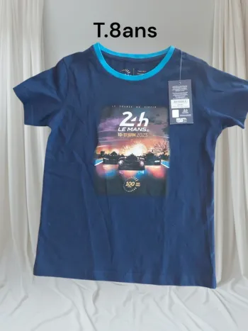 T-shirt officiel 24h le Mans T.8ans neuf