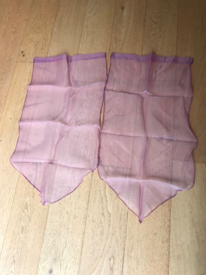 Voilage rose 45 cm x 85 cm