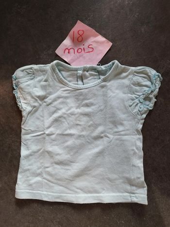 T-shirt été blau clair 18 mois