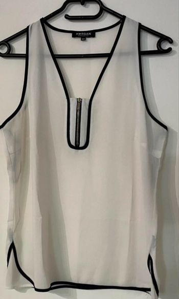 Blouse Morgan Blanche Femme taille 40 très bon état MORGAN 