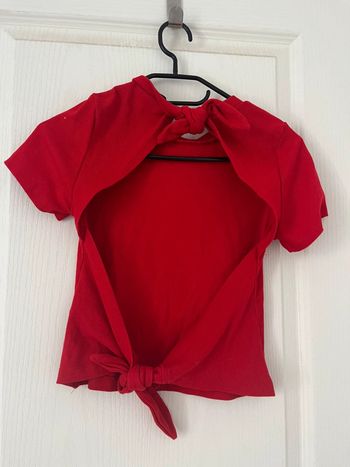 Top rouge shein taille M