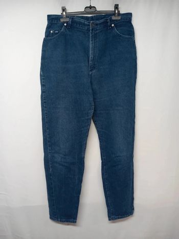 Jeans taille haute Lee vintage Bleu foncé en coton