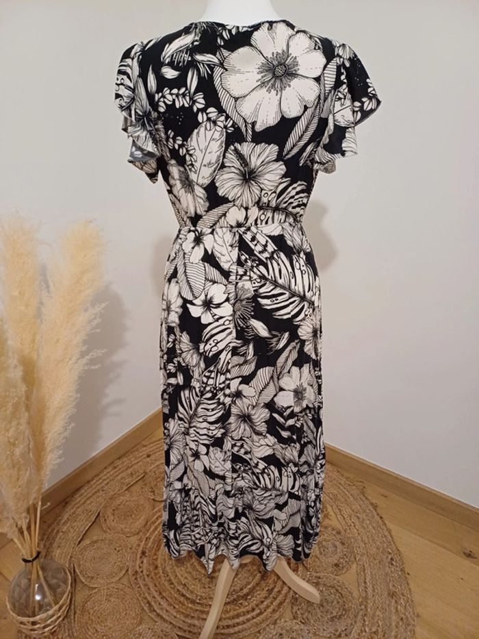 Robe longue Fleurie asymétrique Italian Style taille S 36 - photo numéro 7