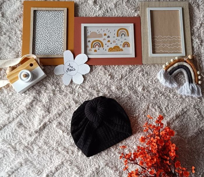 Bonnet bébé 1-3 mois 🌸