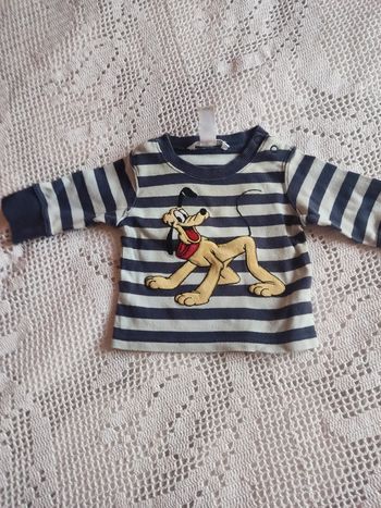 Pull rayé marine h et m Disney