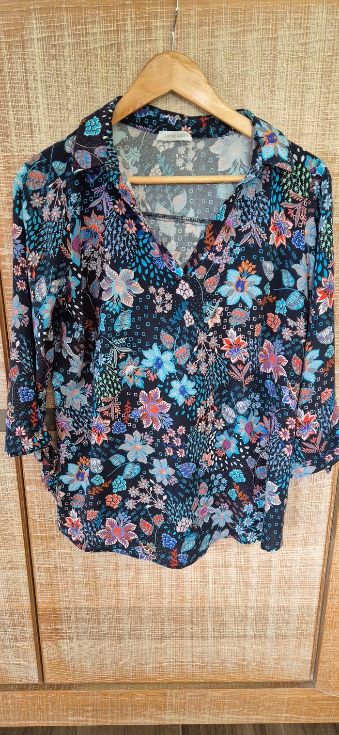 Tunique blouse chemisier manches 3/4