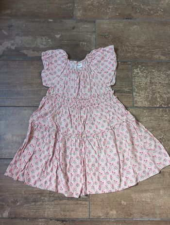 Robe manches courtes Fille 6 ans Fleurs Tao