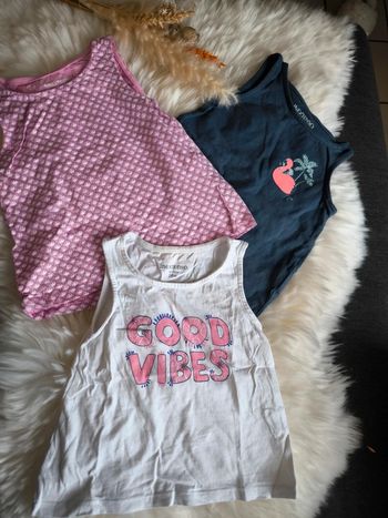 🌸 Lot de 3 débardeurs été In Extenso 24 mois 🌸