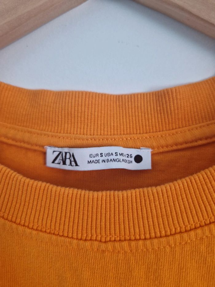 🧡 T-shirt Zara orange – Taille L - photo numéro 4