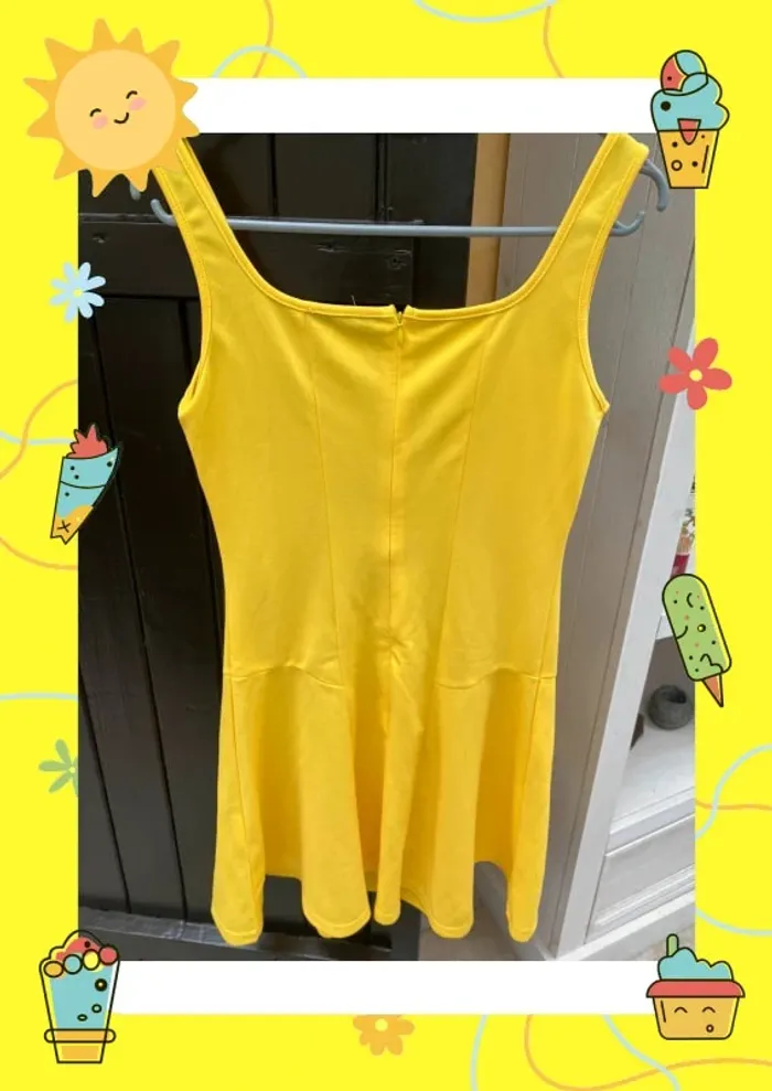 Robe d'été jaune Shein 38 M - photo numéro 3