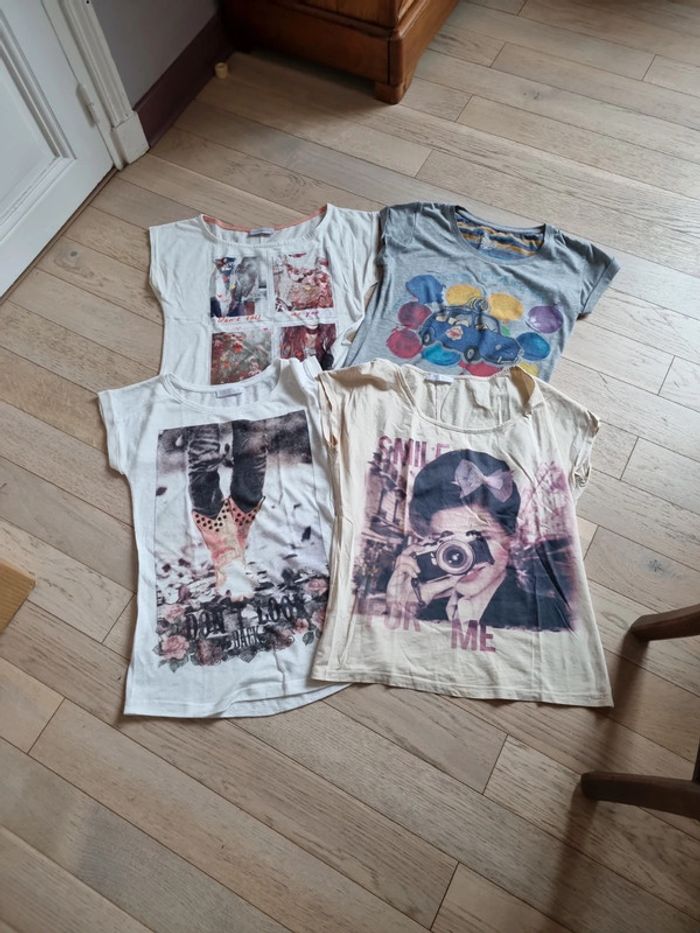 Lot 4 tee shirts taille 0