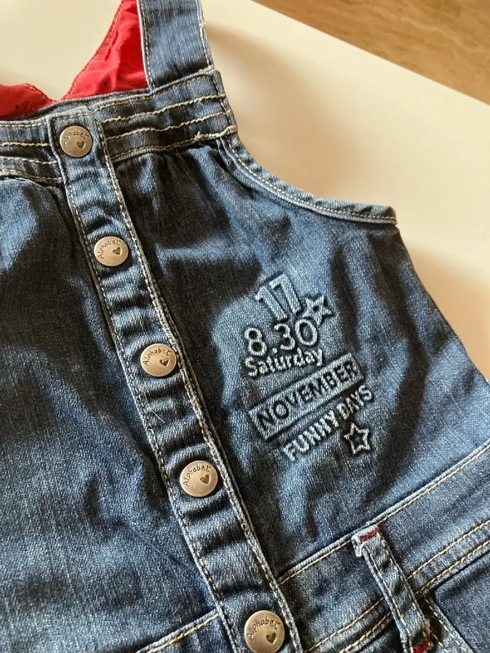 Salopette, short en jean 3 ans - photo numéro 2
