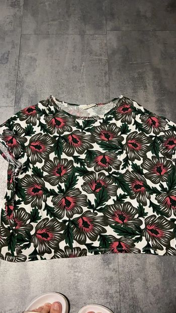 T-shirt Zara (vert), S / 36 / 8