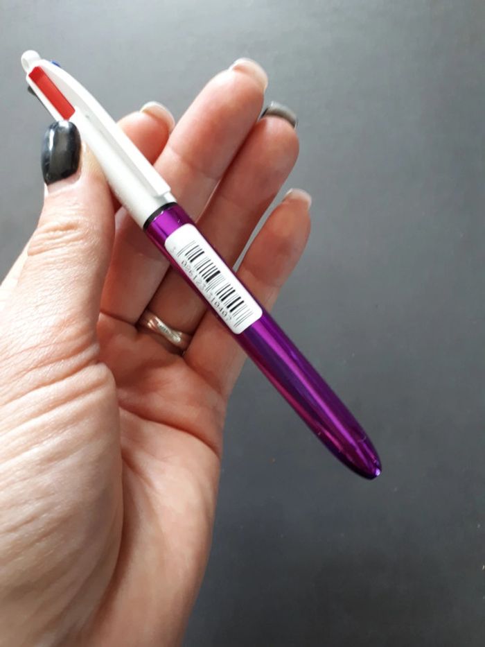 Bic 4 couleurs shine violet neuf - photo numéro 2