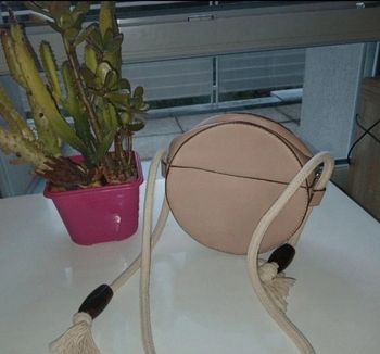 Sac rose pâle en cuir Parfois