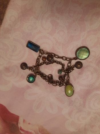 Bracelet pierres vertes