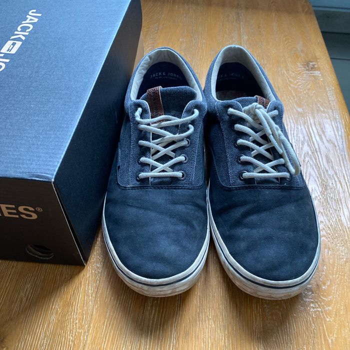 Sneakers en toile grise et noire Jack &Jones taille 43 - photo numéro 3