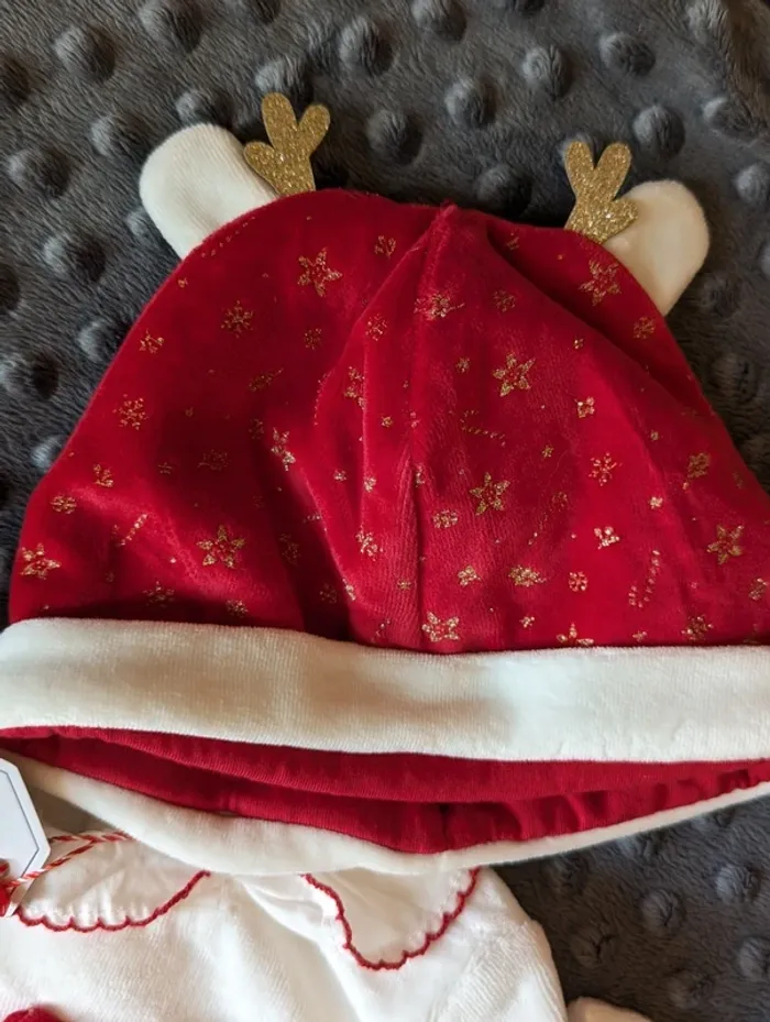 Pyjama de Noël Sergent Major 6 mois – Neuf avec étiquette + bonnet - photo numéro 5