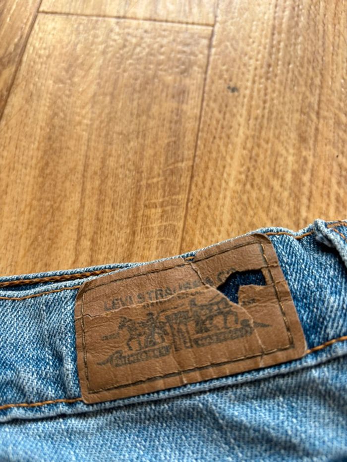 Jean femme Levi’s 515 bootcut évasé y2k 2000s bleu clair troué Mexique US rare taille 36/38 S/M - photo numéro 2