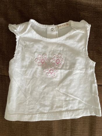 Débardeur bébé blanc