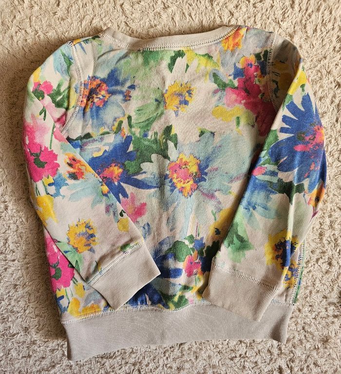 Pull léger fleuri col rond Polo Ralph Lauren fille 4 ans - photo numéro 4