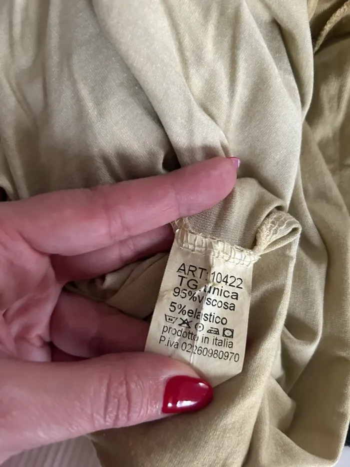 Made in italy haut top manche longue vert anis femme , taille 1/36 - photo numéro 6