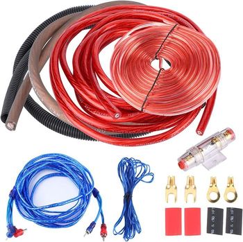 Kit Câblage Amplificateur Voiture 4 Gauge 2800W aqxreight