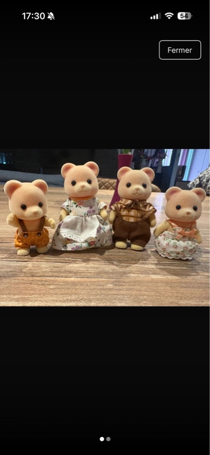 Famille Ours Sylvanian Neuf - photo numéro 1