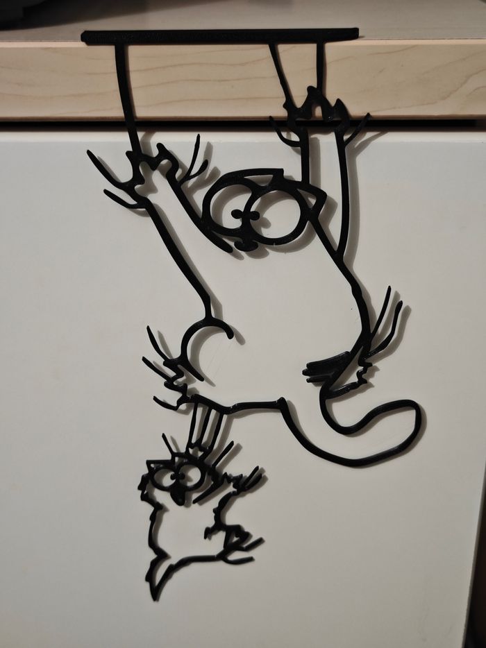 Décoration murale  humoriste chats 🌿 - photo numéro 2