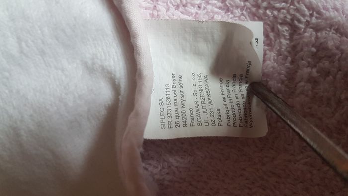Sortie de bain bébé fille rose Mots d'enfants - photo numéro 2