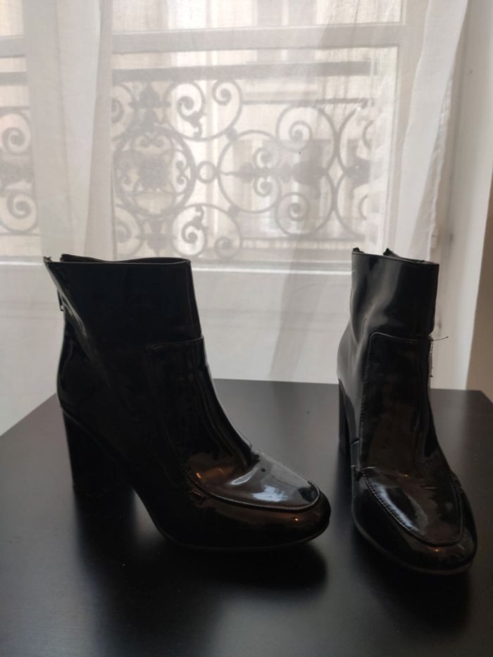 Bottines hautes vernis