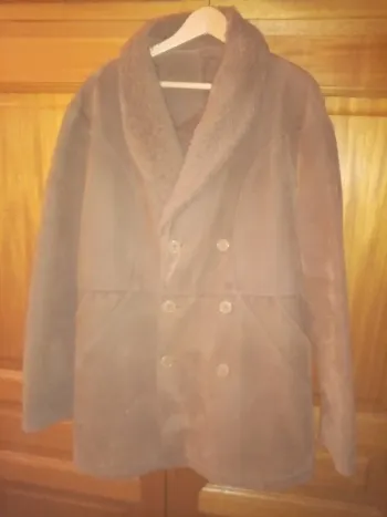 Manteau en cuir Nubuck