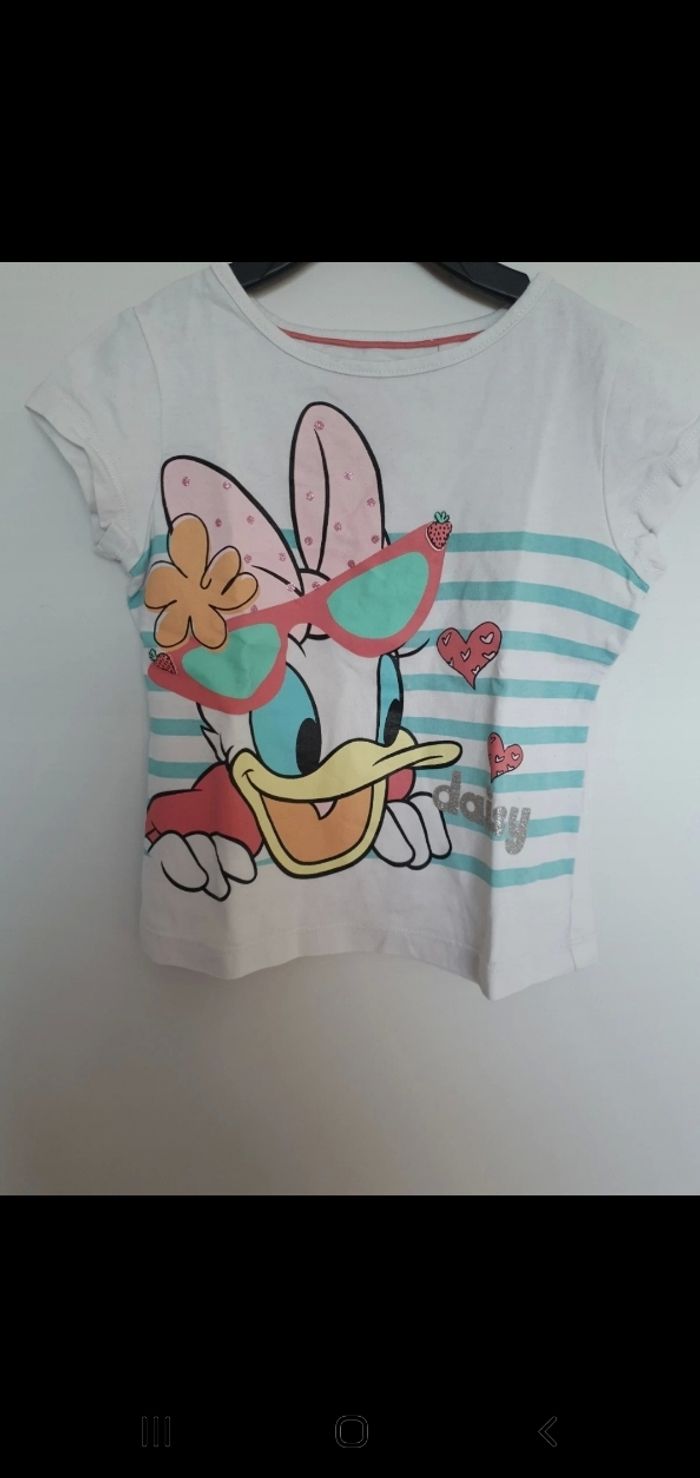 Tee-shirt tête de daisy 4 ans disney - photo numéro 2