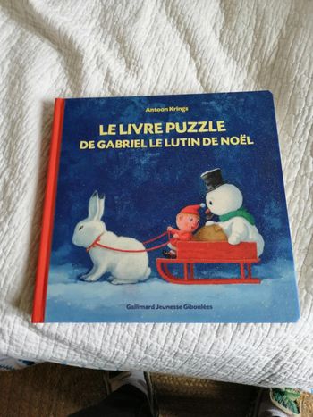 Le livre puzzle de Gabriel le lutin de Noël