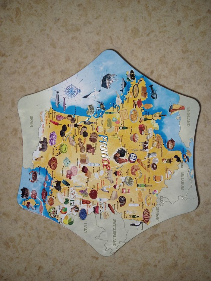 Boîte métallique carte de France - photo numéro 2