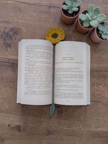 Marque page tournesol 
