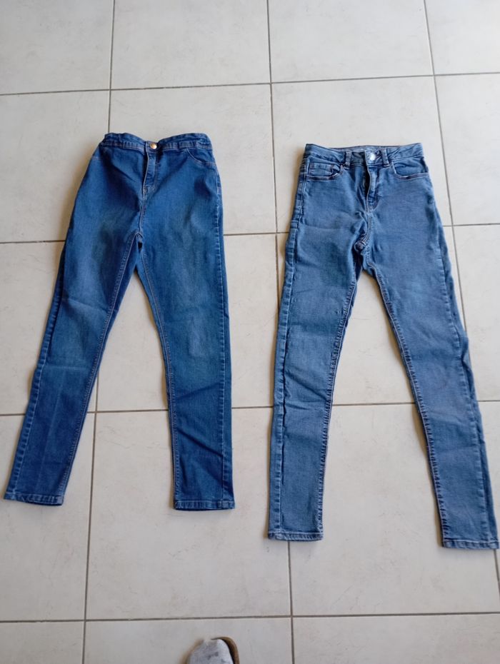 Lot jeans 12 ans très bon état - photo numéro 3