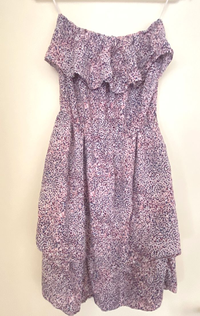 Robe bustier volantée taille S