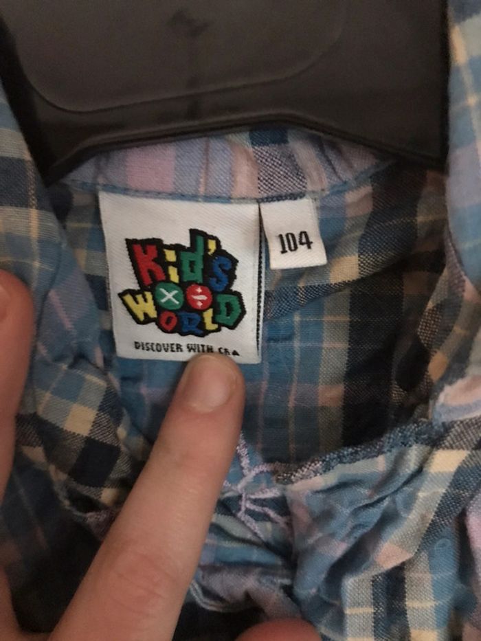 Chemise à carreaux bleu C&A - photo numéro 6