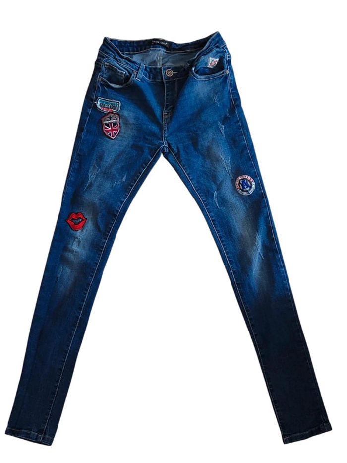 Jean Skinny avec écussons - photo numéro 2